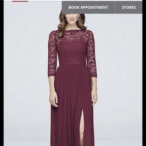 David's Bridal bridesmaids dress